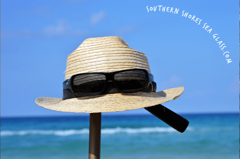 sunglasses and sun hat