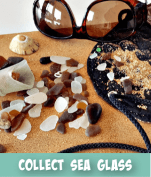 thumbnail image links to site page on sea glass collecting