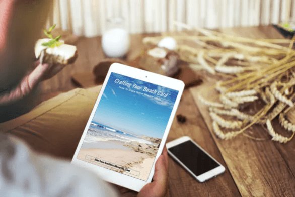 free e-book crafting your beach card