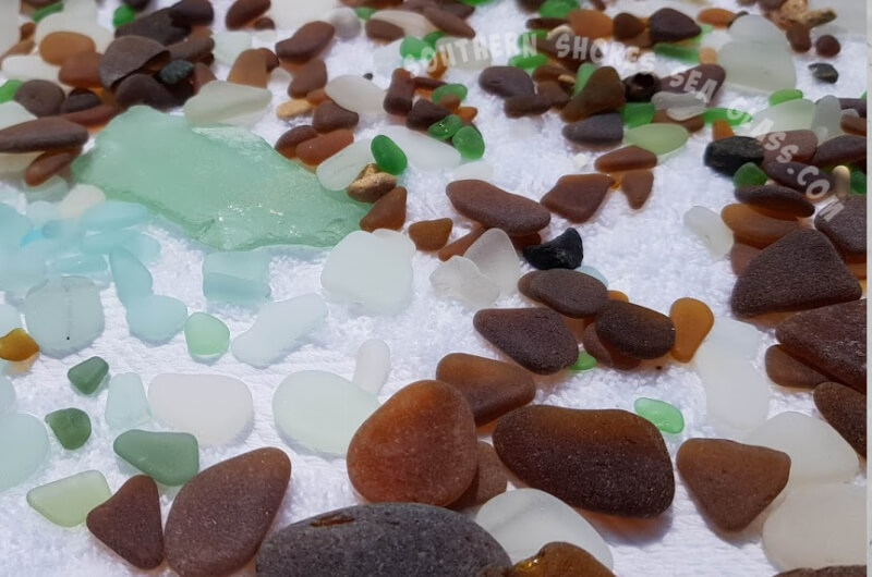 lots of sea glass collected
